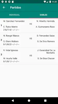 FGTenis android App screenshot 1